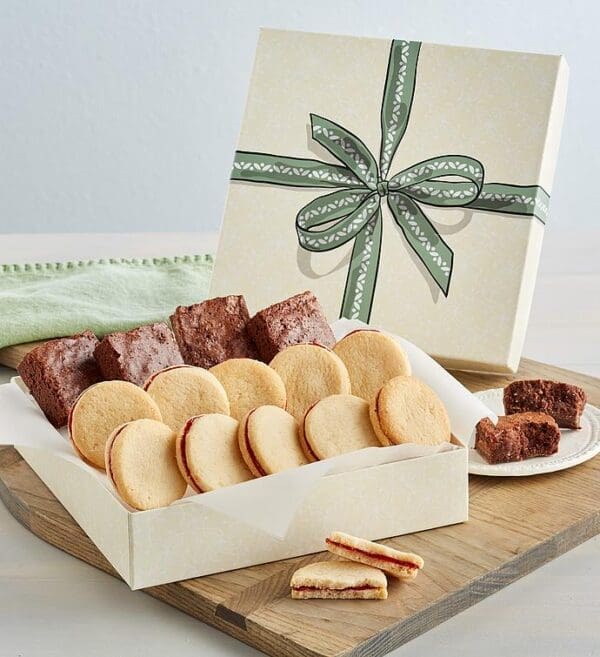 Cookies and Brownies Gift Box, Pastries, Baked Goods by Wolfermans