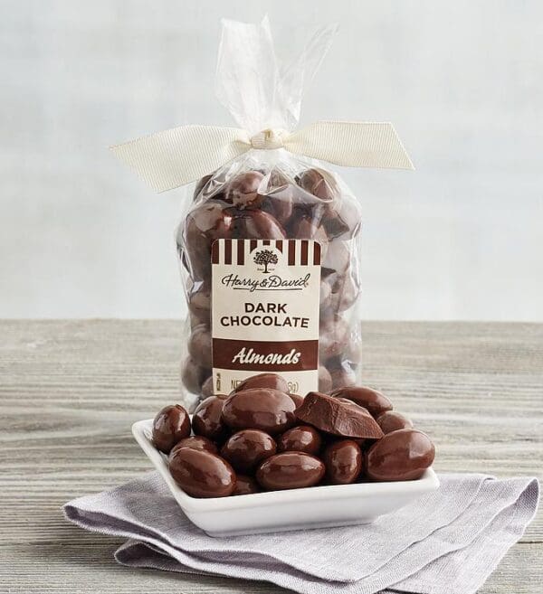 Dark Chocolate-Covered Almonds, Coated Fruits Nuts, Sweets by Harry & David