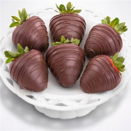 Dark Chocolate Covered Strawberries Half Dozen