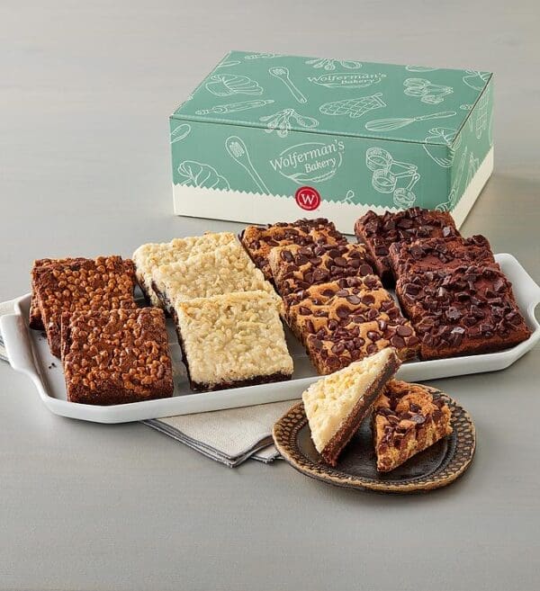 Deluxe Gourmet Brownie Box, Pastries, Baked Goods by Wolfermans
