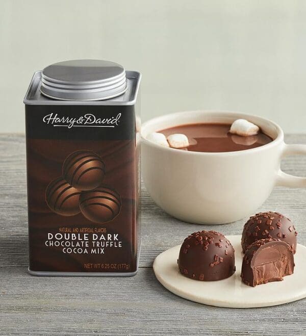 Double Dark Chocolate Truffle Cocoa Mix, Hot Chocolate, Mixs by Harry & David