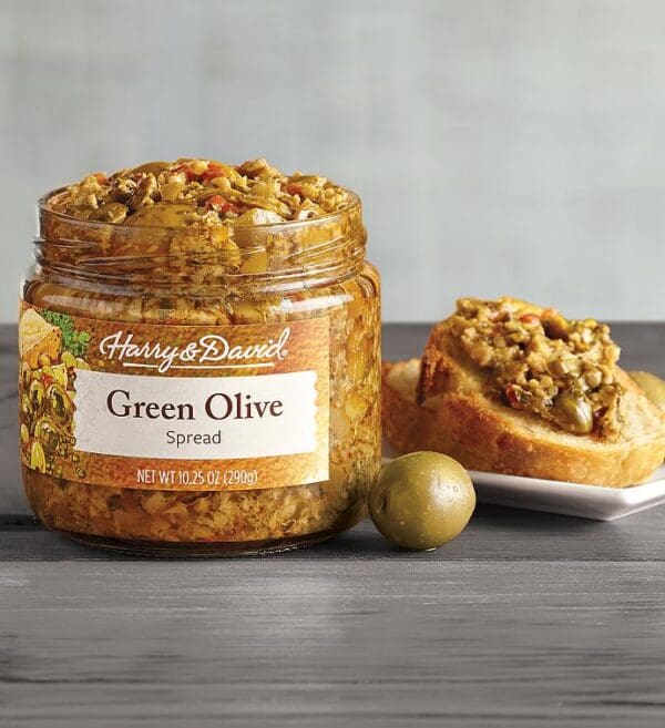 Green Olive Spread, Pepper Relish Savory Spreads, Subscriptions by Harry & David