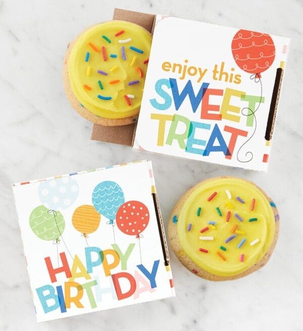 Happy Birthday Cookie Card by Cheryl's Cookies