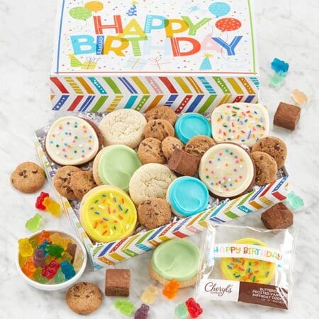 Happy Birthday Party In A Box - Medium by Cheryl's Cookies