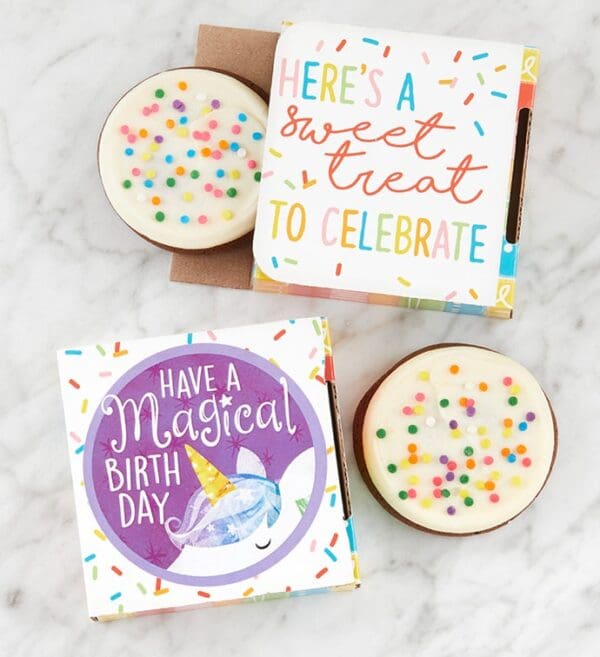 Have A Magical Birthday Unicorn Cookie Card by Cheryl's Cookies