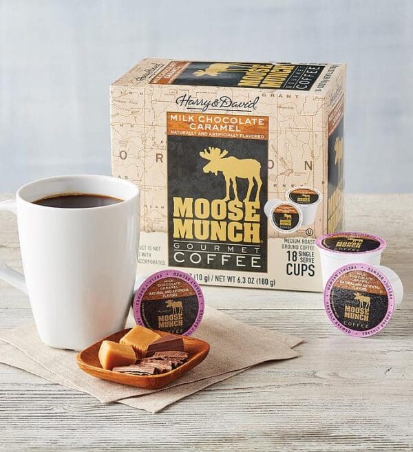 Moose Munch® Milk Chocolate Caramel Single-Serve Coffee, Subscriptions by Harry & David