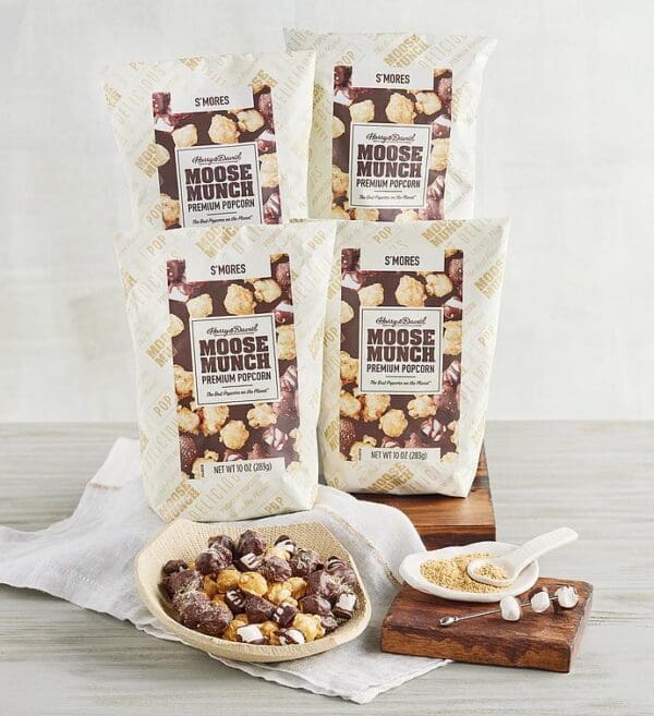 Moose Munch® Premium Popcorn - S'mores 4-Pack by Harry & David