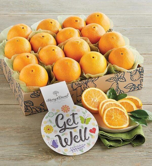 Navel Oranges With "Get Well" Message, Fresh Fruit, Gifts by Harry & David