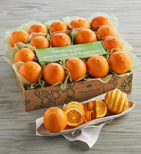 Navel Oranges With "Healthy Wishes" Message, Fresh Fruit, Gifts by Harry & David