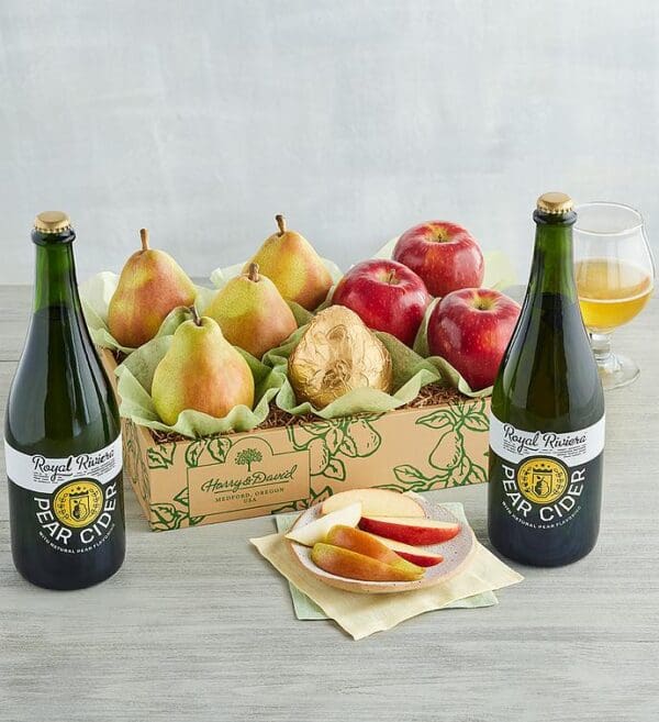 Pears And Apples Gift With Royal Riviera™ Pear Cider, Gifts by Harry & David