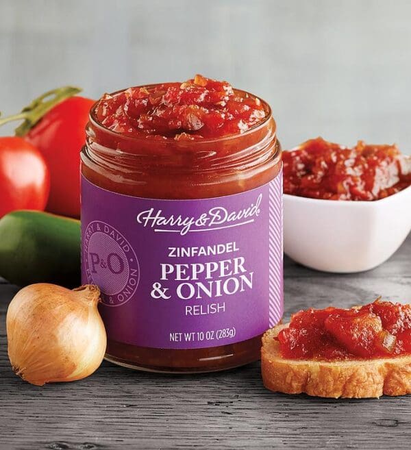 Pepper & Onion Relish With Zinfandel, Pepper Relish Savory Spreads, Subscriptions by Harry & David