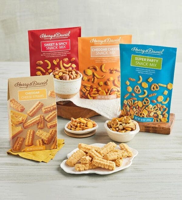 Pick Four Snack Bags, Snack Mix, Gifts by Harry & David