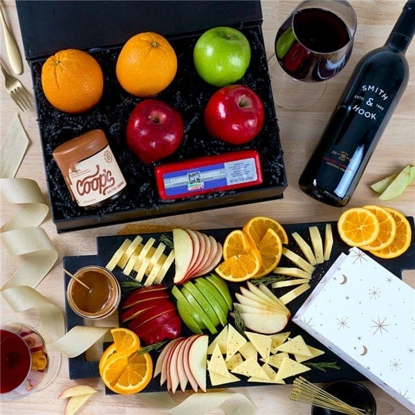 Red Wine, Fruit, Cheese and Caramel