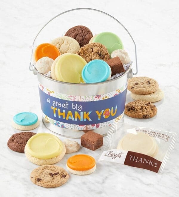 Thank You Treats Gift Pail by Cheryl's Cookies