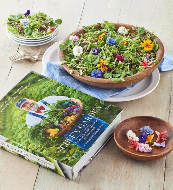 The Chef's Garden Greens With Edible Flowers And Cookbook, Fresh Vegetables, Gifts by Harry & David