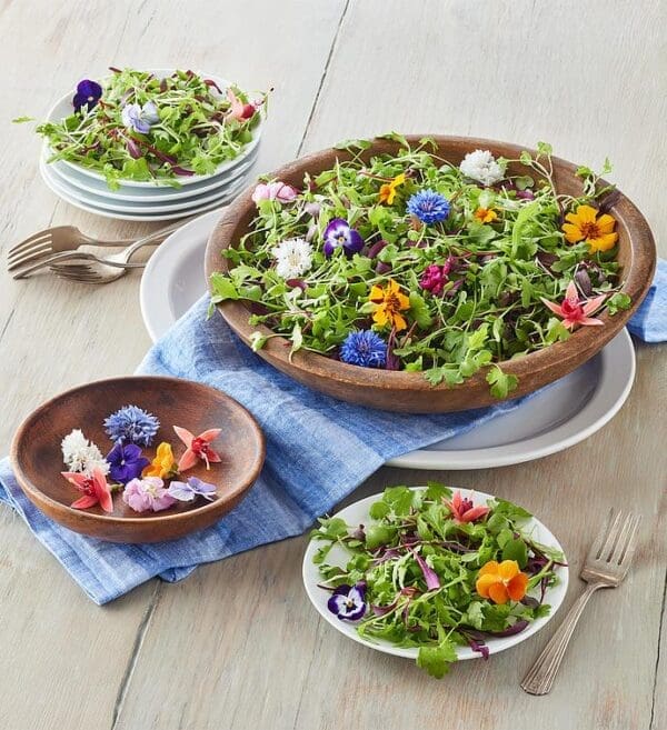 The Chef's Garden Petite Greens With Edible Flowers, Fresh Vegetables, Gifts by Harry & David