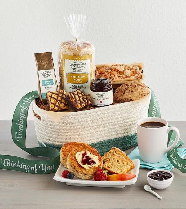 Thinking of You Gift Basket by Wolfermans