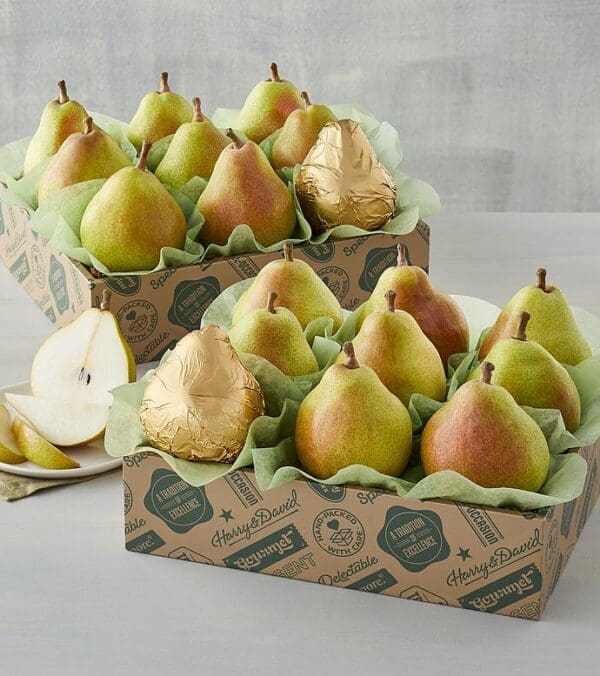 Two Boxes Of The Favorite® Royal Riviera® Pears, Fresh Fruit, Gifts by Harry & David