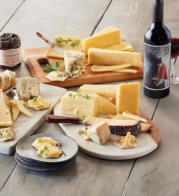 Vintner's Choice Gourmet Cheese Assortment With Palermo Cabernet Sauvignon, Assorted Foods by Harry & David