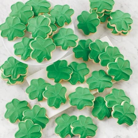Buttercream Frosted Shamrock Cut-Outs - 36 by Cheryl's Cookies