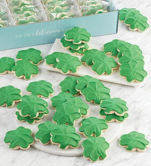 Buttercream Frosted Shamrock Cut-Outs - 72 by Cheryl's Cookies