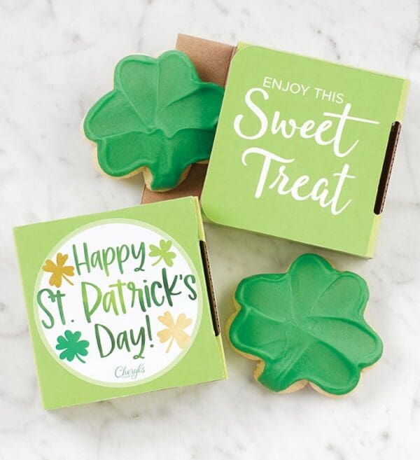 Happy St. Patrick's Day Cookie Card by Cheryl's Cookies