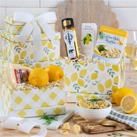Lemon Parmesan Risotto Gift with White Wine