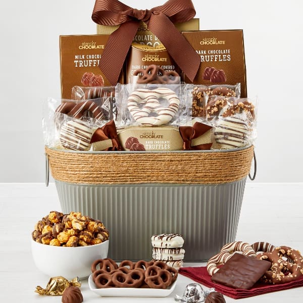 Milk Chocolate Mocha Truffles Sumptuous Snacking Gift Basket