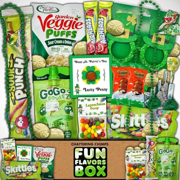 Skittles St. Patrick’s Day Lucky Sweets and Snacks Gift Basket