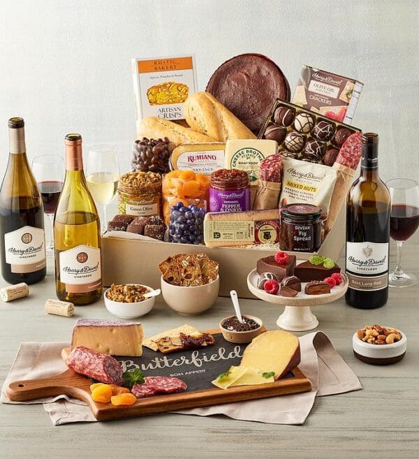 Ultimate Wine Pairing Collection With Personalized Slate And Wood Board, Gifts by Harry & David