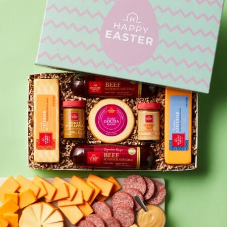 Happy Easter Summer Sausage & Cheese Gift Box | Hickory Farms