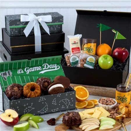 Premium Fruit and Baked Goods Game Day Gift Tower