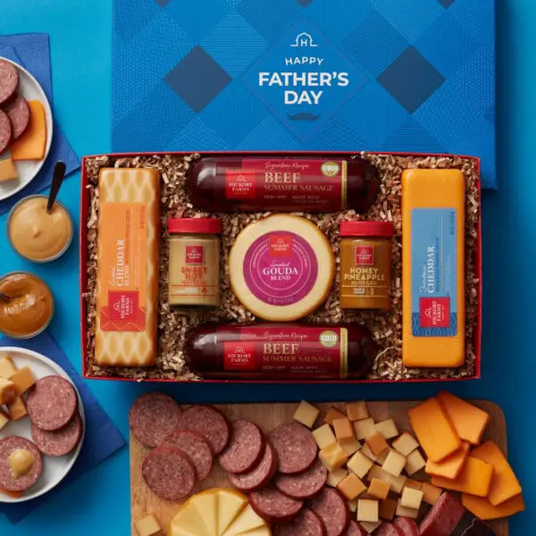 Father's Day Meat & Cheese Gift Box with Sausage | Father's Day Food Gifts | Hickory Farms