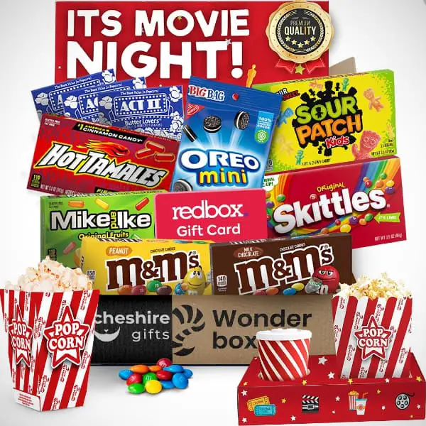 M&Ms Movie Night Hollywood Theater Snacks Gift Basket