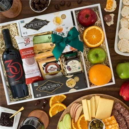 Charcuterie and Wine Gift Crate