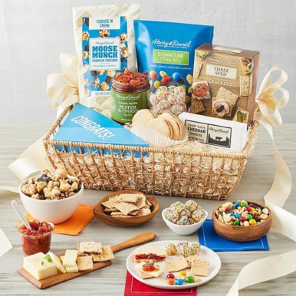 Congratulations Raspberry Galettes Celebration Gift Basket