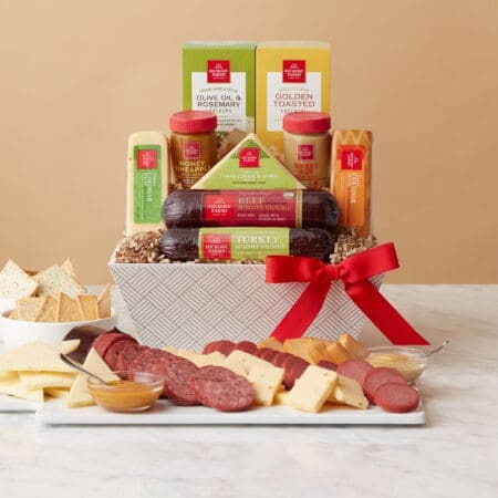 Meat & Cheese Signature Flavors Gift Basket | Hickory Farms
