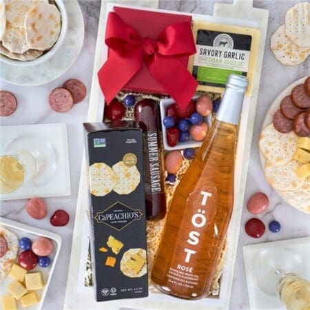 Non-Alcoholic Champagne and Cheese Gift