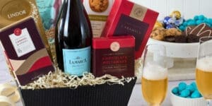 New Year Truffles and Bubbly Thinking of You Gift Basket