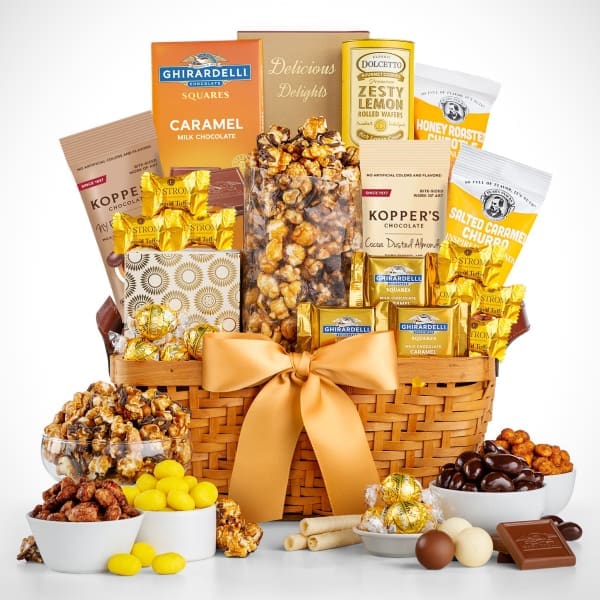 Thank You As Good As Gold Ghirardelli Chocolate Gift Basket