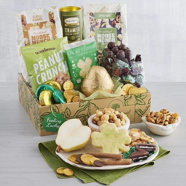 Shamrock Cookies and Chocolate Mints St. Patrick's Day Gift Basket