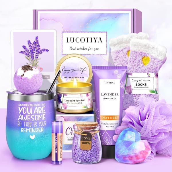 Lavender Relaxation Self Care Spa Mother's Day Gift Basket