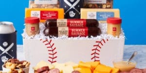Farmhouse Summer Sausage Baseball MVP Father's Day Gift Basket
