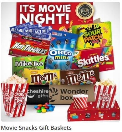 movie snacks gift baskets